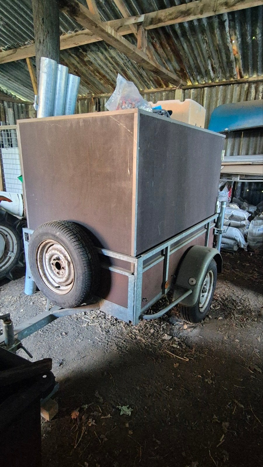 Gesloten aanhanger / bagagewagen, Caravans en Kamperen, Ophalen, Gebruikt