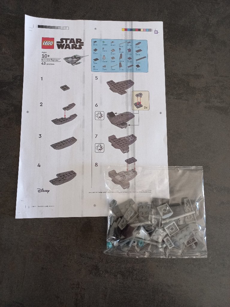 N-1 Starfighter klaar voor jouw LEGO® STAR WARS vloot, Kinderen en Baby's, Speelgoed | Duplo en Lego, Star Wars, Lego, Ophalen of Verzenden