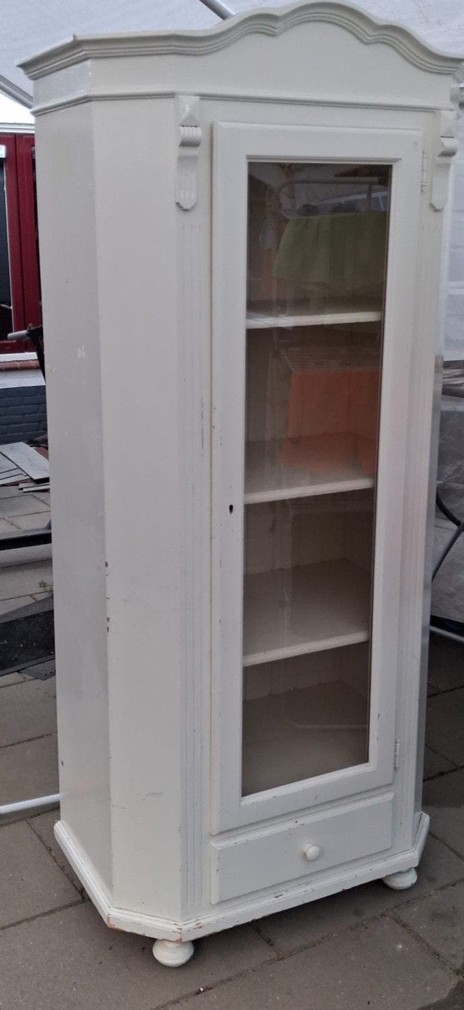 Gratis servieskast, Gebruikt, Met deur(en), Glas, Klassiek, Landelijk, Vintage