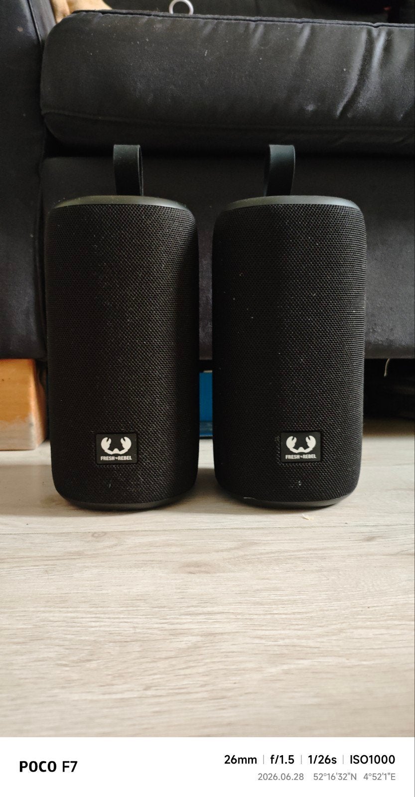 Fresh 'n Rebel 1ARB800 Bluetooth Speaker (2 stuks), Overige merken, Gebruikt, Bluetooth, Ophalen of Verzenden