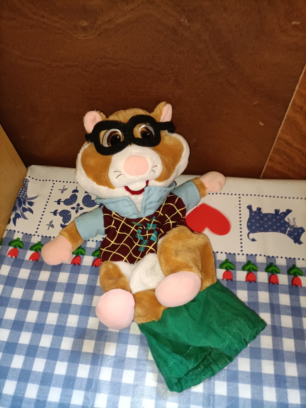 AH hamster poppenkast pop student handpop, Ophalen of Verzenden, Zo goed als nieuw, Overige typen