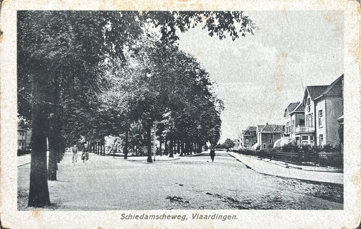 Vlaardingen, Schiedamscheweg, Ophalen of Verzenden, 1920 tot 1940, Ongelopen, Zuid-Holland