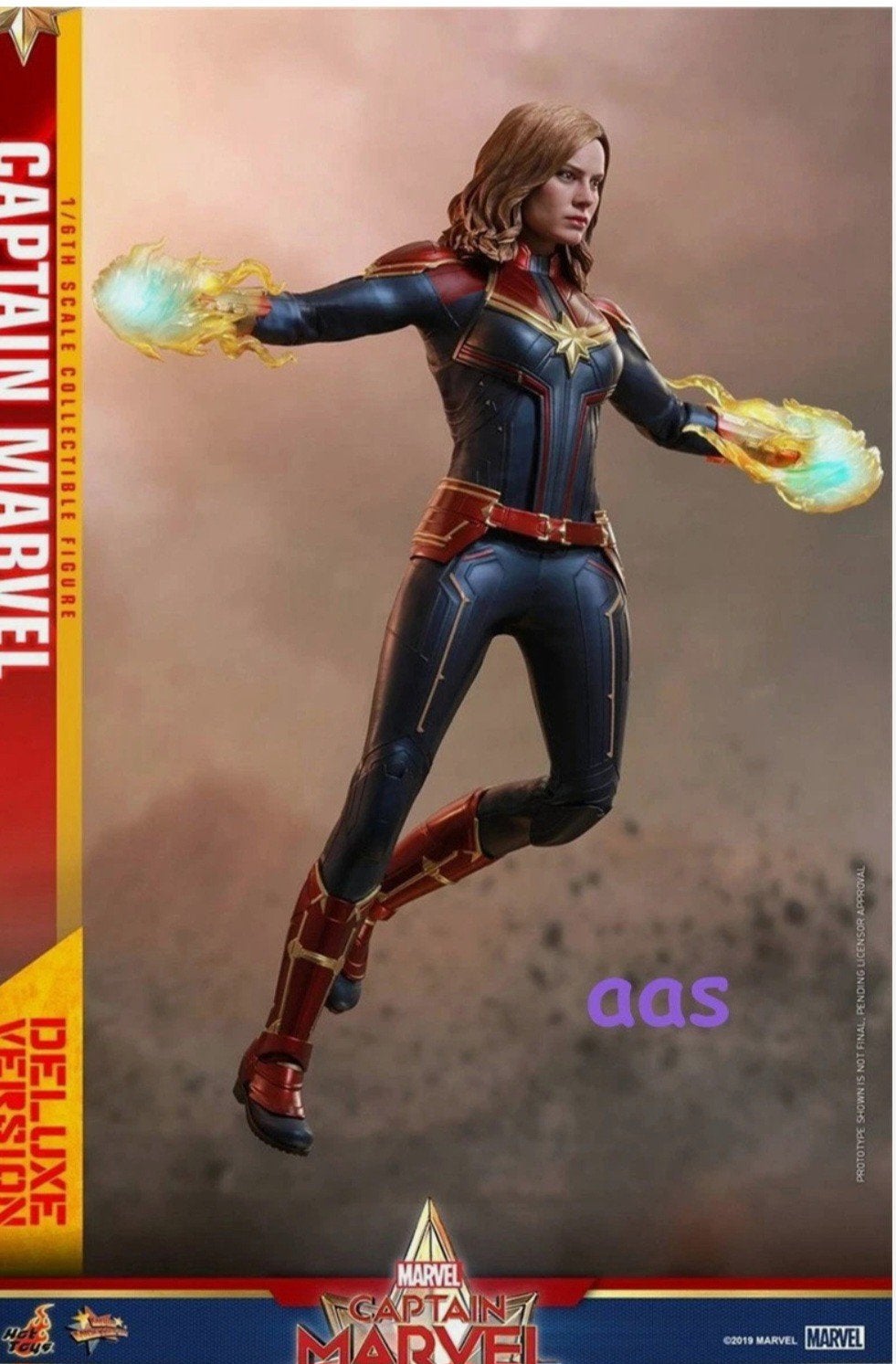 Hot Toys Captain Marvel Deluxe MMS522 1/6 Schaal Figuur, Ophalen of Verzenden, Zo goed als nieuw