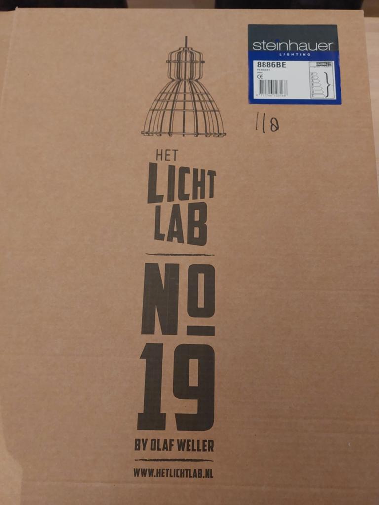 Het Licht Lab NO 19 Houten Hanglamp met Gloeilamp, Ophalen of Verzenden, Zo goed als nieuw, Hout, Modern, Industrieel, DIY