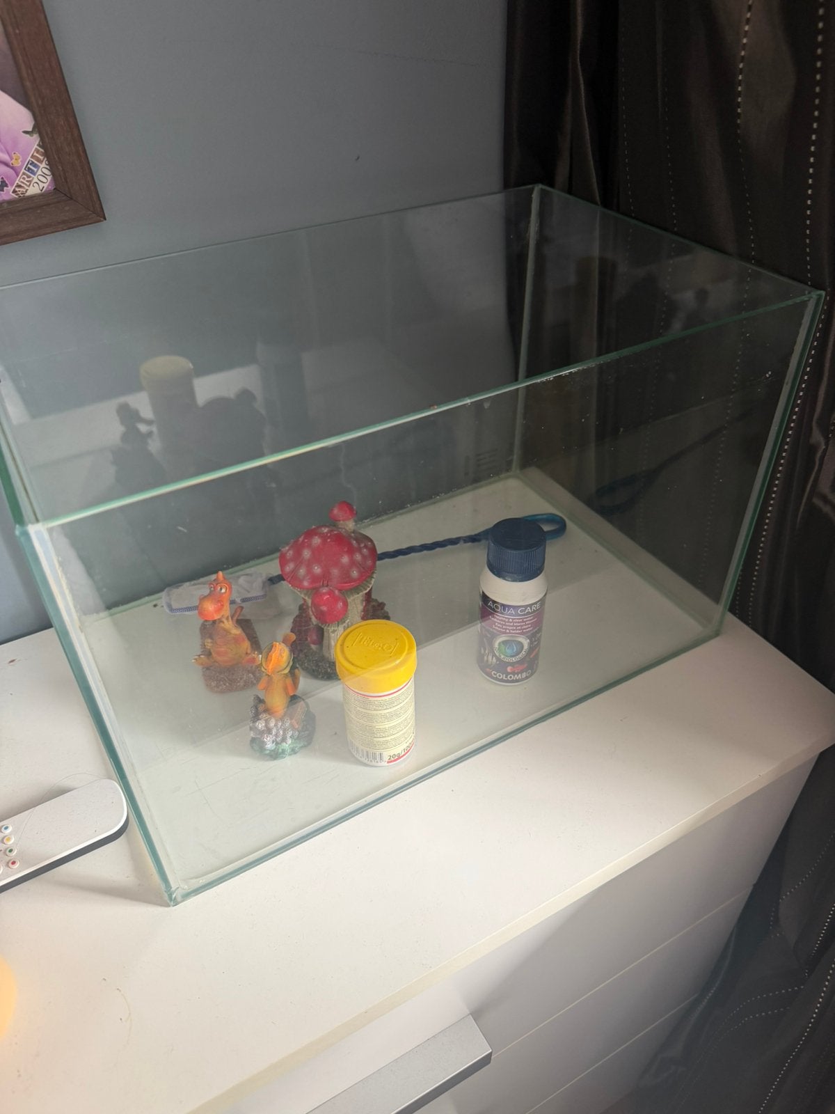 Vissen aquarium met toebehoren, Dieren en Toebehoren, Ophalen, Zo goed als nieuw, Leeg aquarium