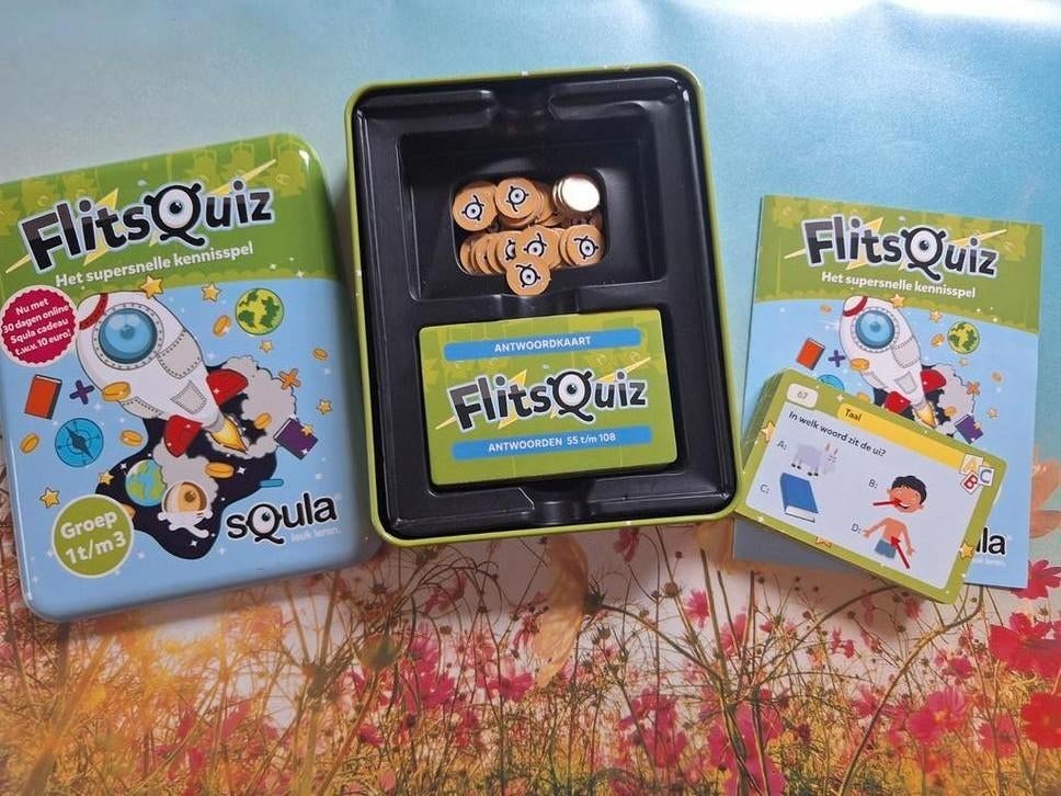 FlitsQuiz Squla - Het supersnelle kennisspel, Ophalen of Verzenden