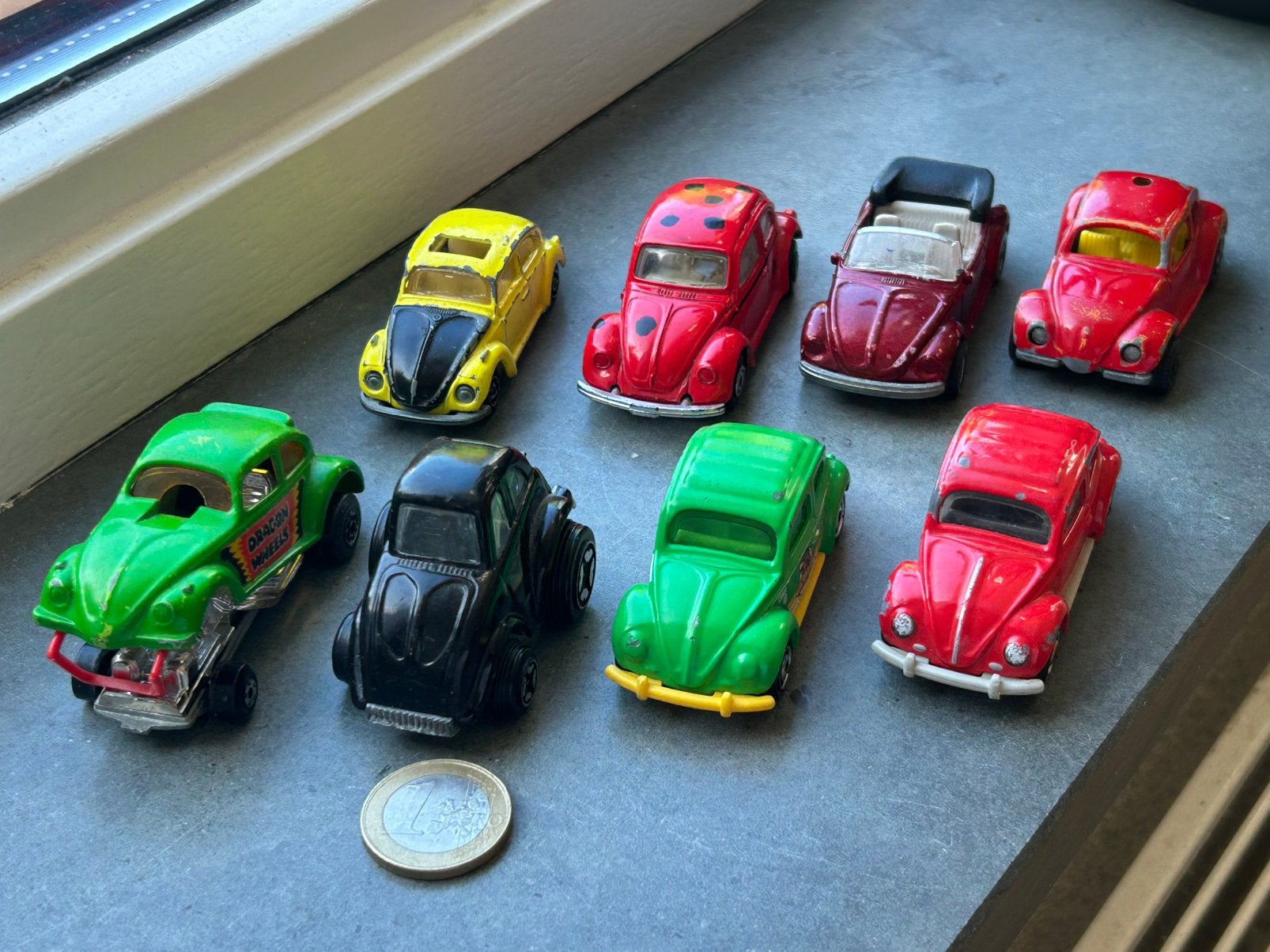 Verzameling 8x VW Kever oa Matchbox Majorette Polistil Siku, Ophalen of Verzenden, Gebruikt, Auto