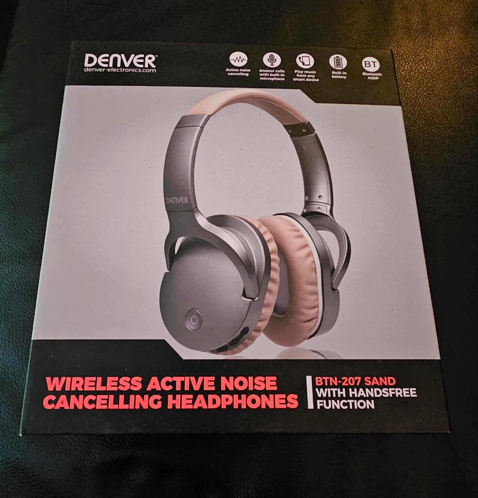 nieuwe denver BTN-207 SAND headset in doos met toebehoren .., Ophalen, Nieuw, Draadloos, Over-ear