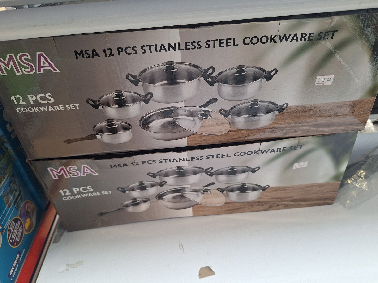 Msa 12 pcs stianless cookware set pannenset, Ophalen, Nieuw