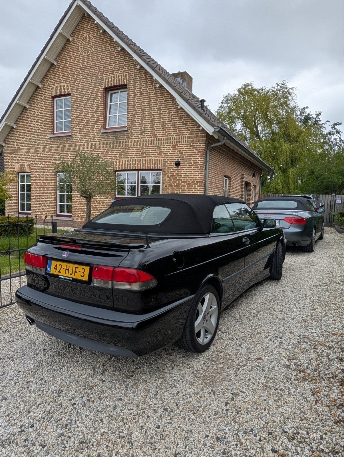 Saab 9-3  AERO /AUT.  Geweldige Saab.100% Najaars prijs, Auto's, Cabriolet, Zwart, Particulier, 1600 kg