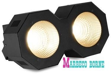 LED Stage Blinder, COB LED`s 2x 50 watt 2in1 LED spots, Muziek en Instrumenten, Licht en Laser, Geluidgestuurd, Nieuw, Info@marbeco.nl