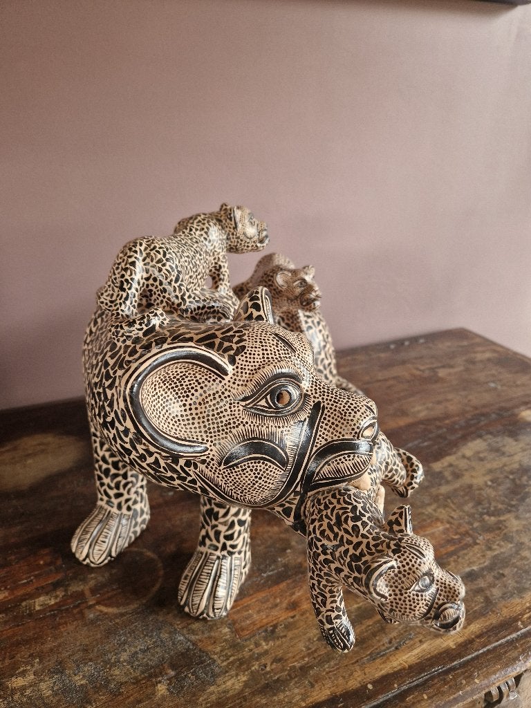 Mexicaanse Keramische Kunst uit Chiapas, Antiek en Kunst, Meerkleurig, Object, Ophalen of Verzenden, Handgemaakt