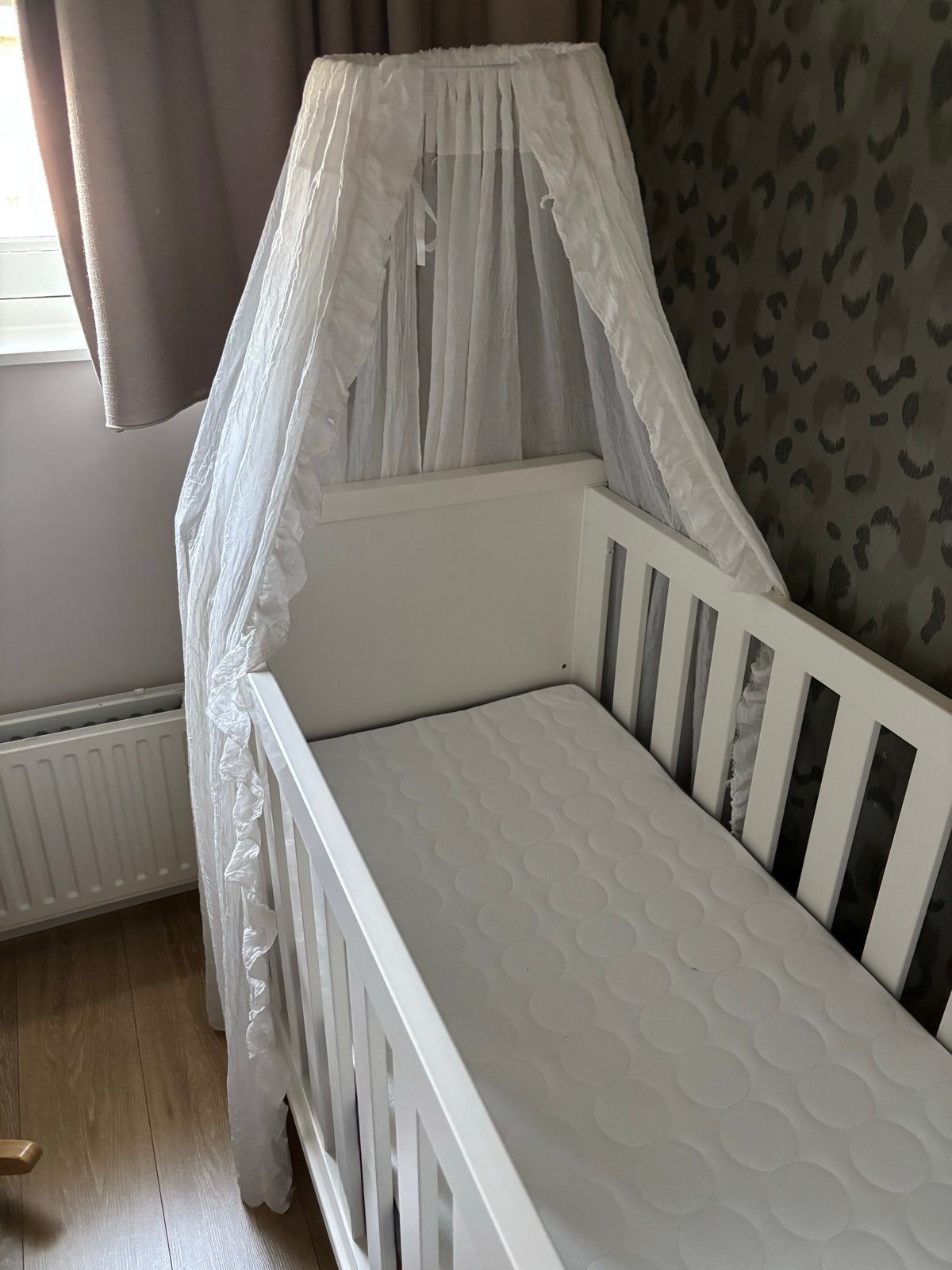 Wit hemeltje voor babybed, Kinderen en Baby's, Ophalen, Gebruikt, Ledikant