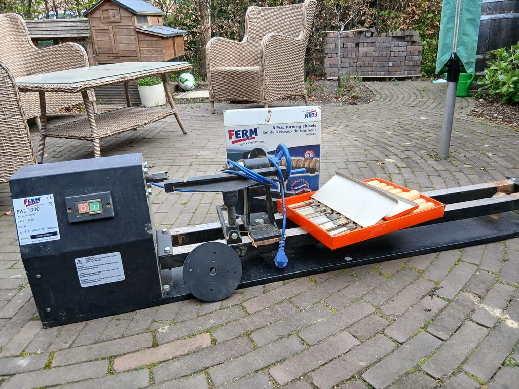 Hout Draaibank, Doe-het-zelf en Verbouw, Draaibanken, Ophalen of Verzenden, Zo goed als nieuw, Houtdraaibank