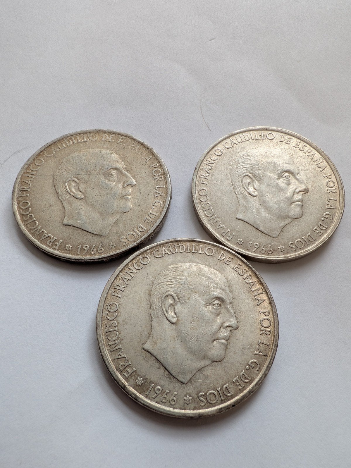 Spanje 100 pesetas 1967 zilver, Ophalen of Verzenden, Overige landen, Losse munt, Zilver