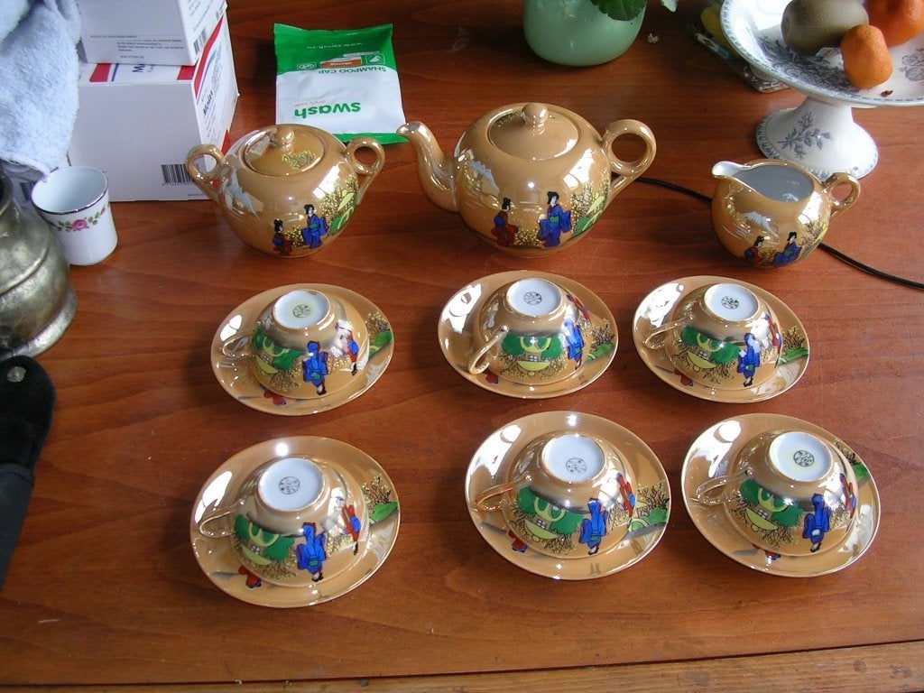 Een heel mooie gave Chinees  porselein theeservies, Ophalen of Verzenden
