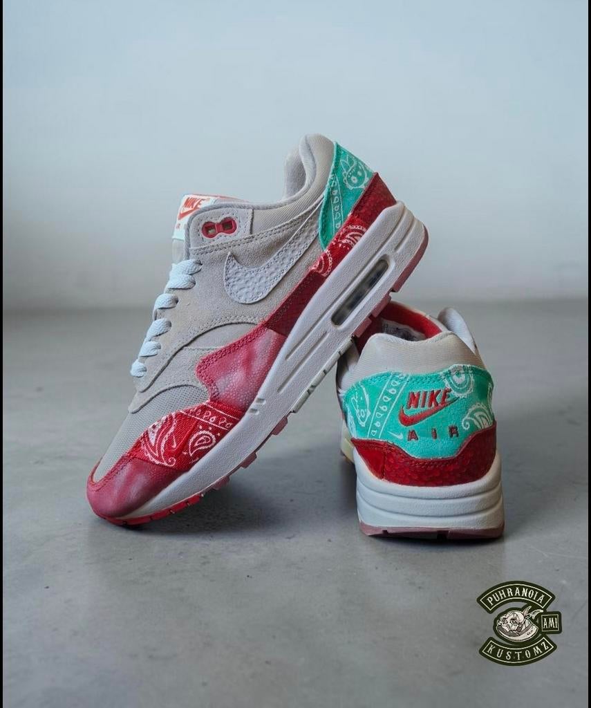 Nike Air Max 1 Magma custom, Kleding | Heren, Schoenen, Nike air max, Overige kleuren, Verzenden, Sneakers of Gympen