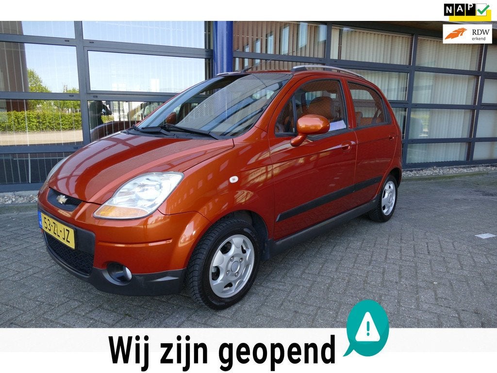 Chevrolet Matiz 0.8 Style Airco Apk 31-3-2027 Stuurbekrachti, Voorwielaandrijving, Stof, Gebruikt, Origineel Nederlands