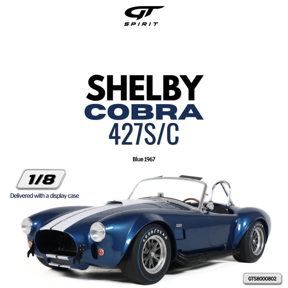 1:8 Gt Spirit Shelby Cobra 427 Roadster 1/199 1:8 Nieuw, Ophalen of Verzenden, Nieuw, 1:5 t/m 1:8, Auto