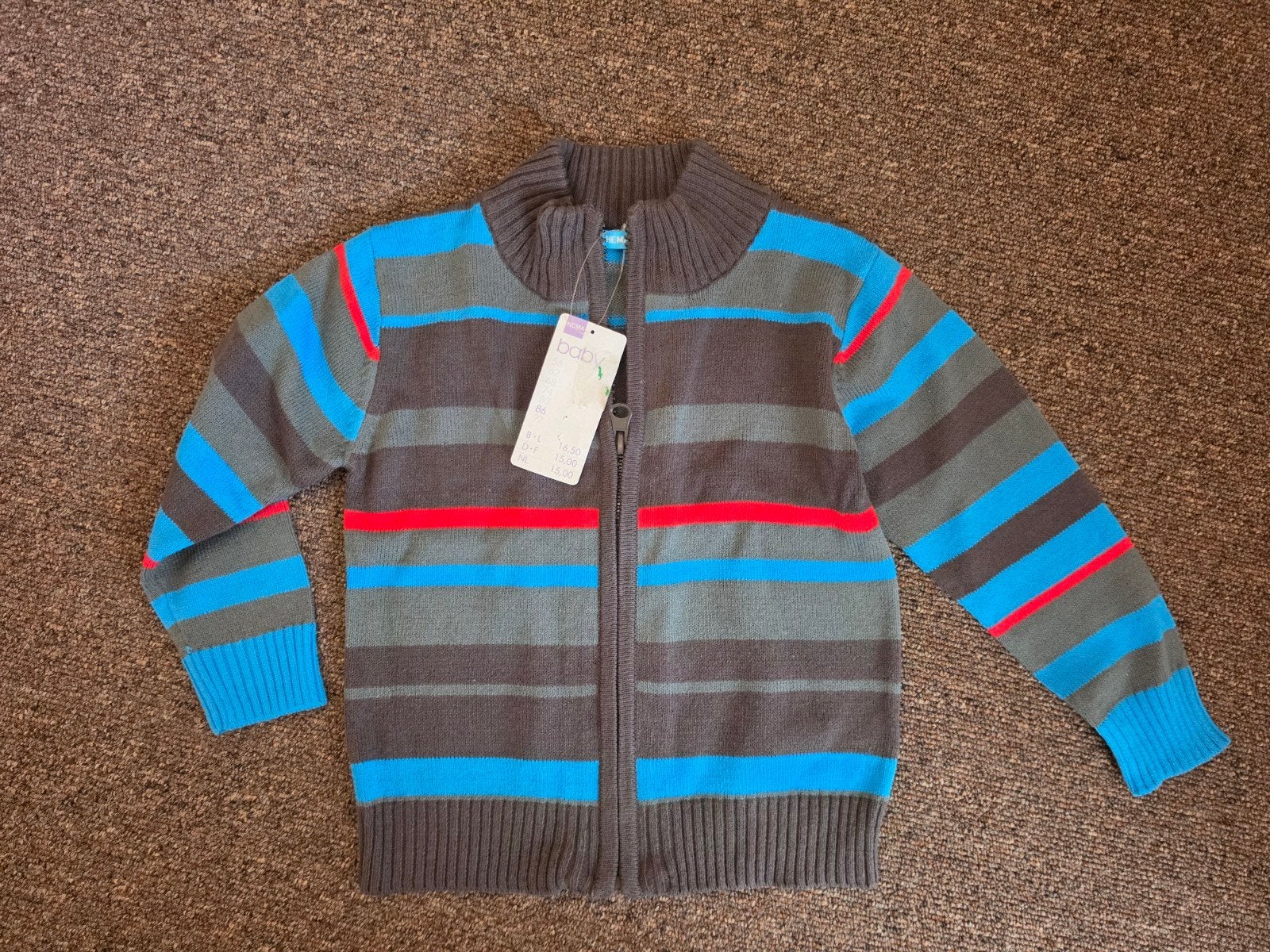 Nieuw HEMA baby vestje maat 86 met etiket, Nieuw, Ophalen of Verzenden, HEMA, Truitje of Vestje