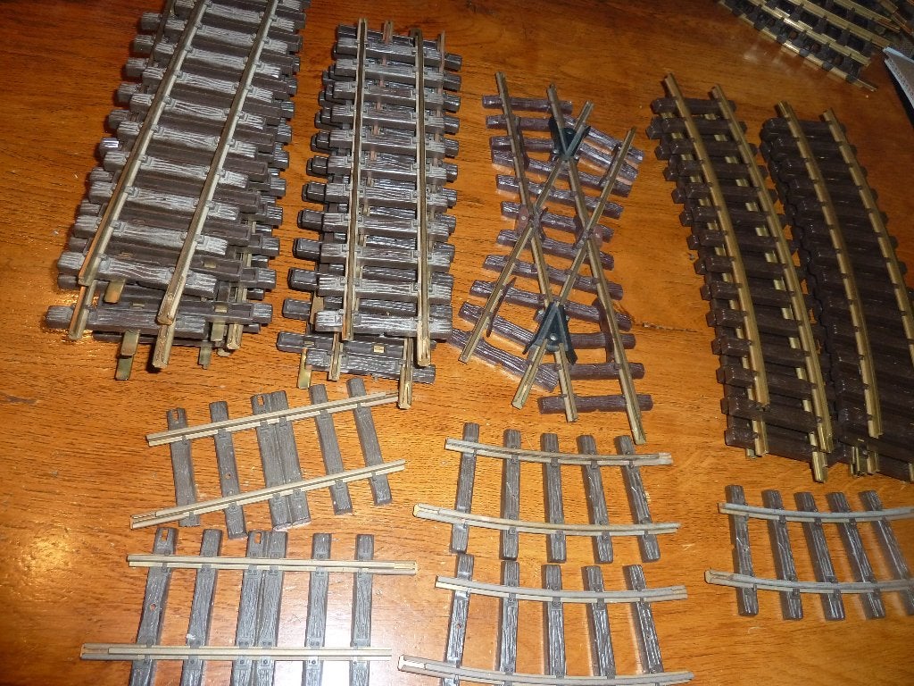 LGB diverse rails 14x rechte, 7x bochten kruising en anderen, Gebruikt, Gelijkstroom, Rails, Ophalen of Verzenden