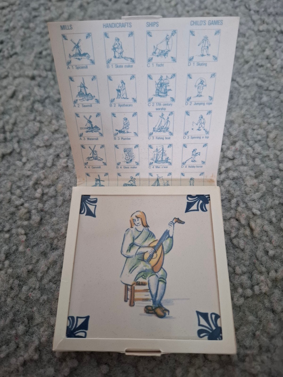KLM Business Class Delfts Blauw Tegeltje - Zeldzaam Cadeau, Ophalen of Verzenden