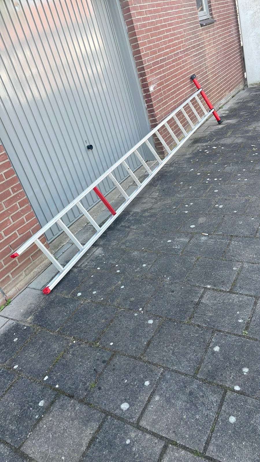 Altrex ladder 1 x 14  zeer  netjes !, Doe-het-zelf en Verbouw, Ladders en Trappen, Ophalen, Zo goed als nieuw, Ladder, 4 meter of meer