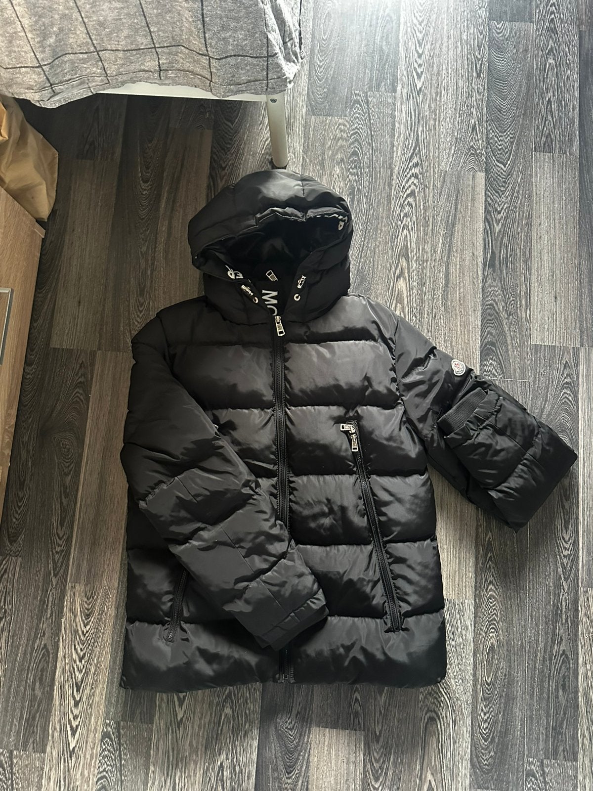 Moncler winterjas, Ophalen, Nieuw, Maat 52/54 (L), Zwart