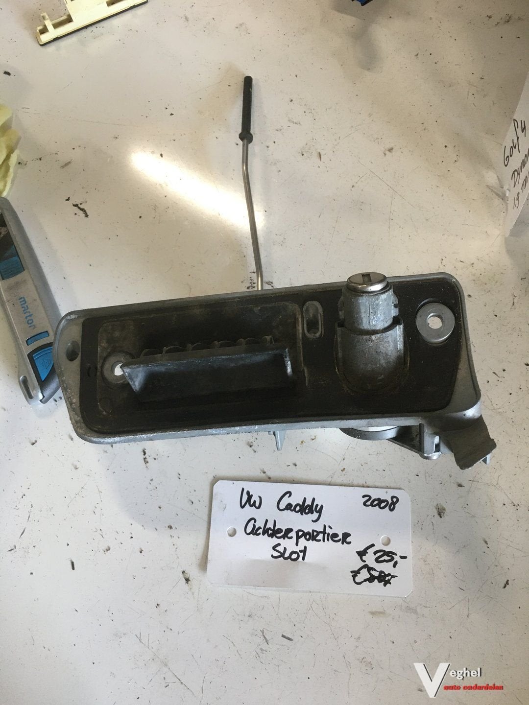 Vw Caddy 1.9 sdi 2008 Achterportier slot met greep, Gebruikt, -, -, Ophalen of Verzenden
