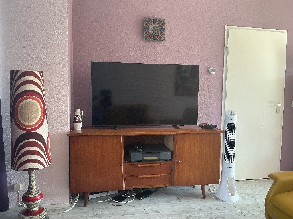 Vintage retro tv meubel teak dressoir sideboard wandkast, Ophalen, Gebruikt, 150 tot 200 cm, Minder dan 100 cm