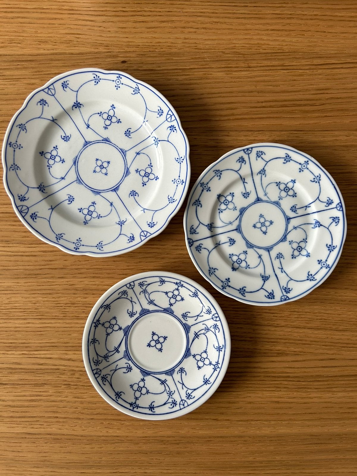 3 bordjes Blau Saks Bavaria Import, Ophalen
