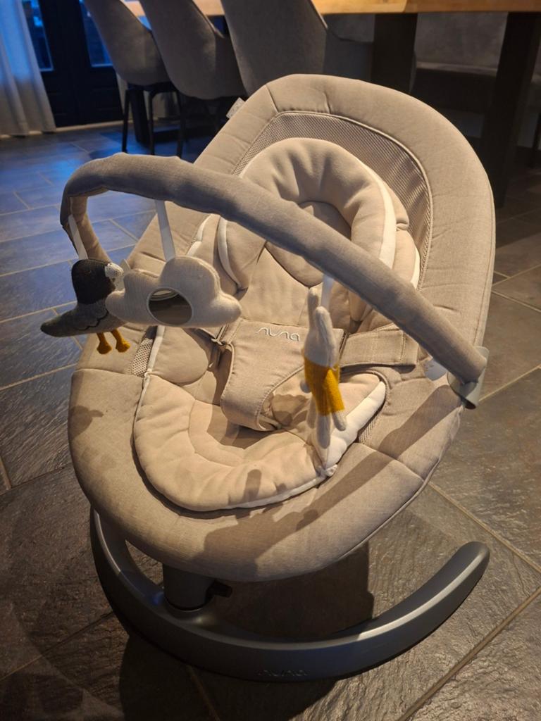 Nuna Leaf grow wipstoel beige, Ophalen of Verzenden, Zo goed als nieuw