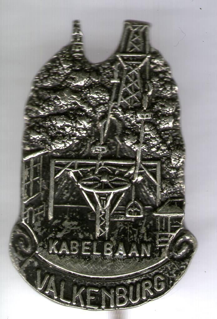 Kabelbaan Valkenburg zilverkleurig speldje ( U_106 ), Verzenden, Zo goed als nieuw, Stad of Land, Speldje of Pin