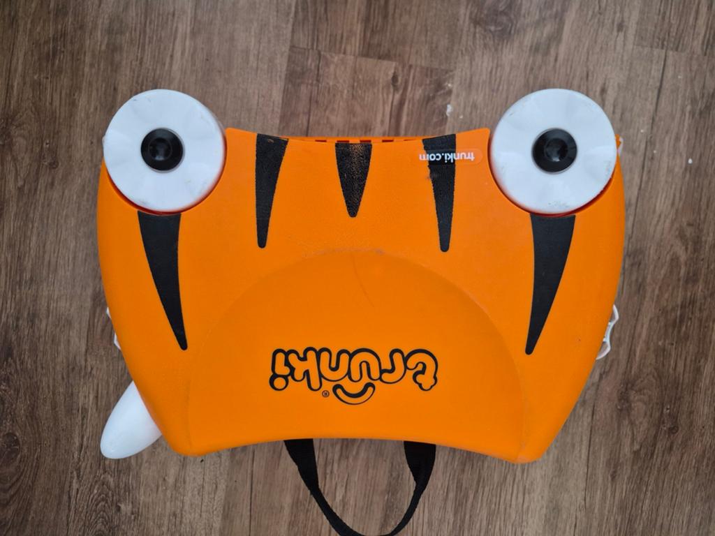 Trunki Kinderkoffer Tijger Oranje - Handbagage, 40 tot 60 cm, Gebruikt, 20 tot 30 cm, Oranje