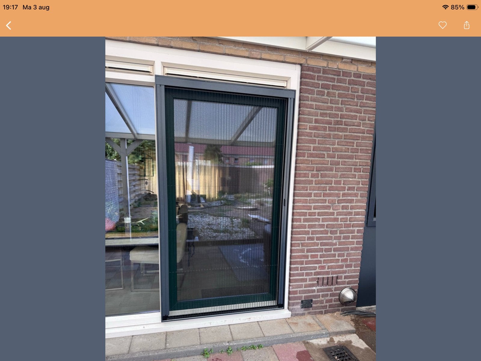 2x Plissé Hordeur Wit - Schuifpui & Balkondeur, Ophalen, Gebruikt, 120 cm of meer, Hordeur