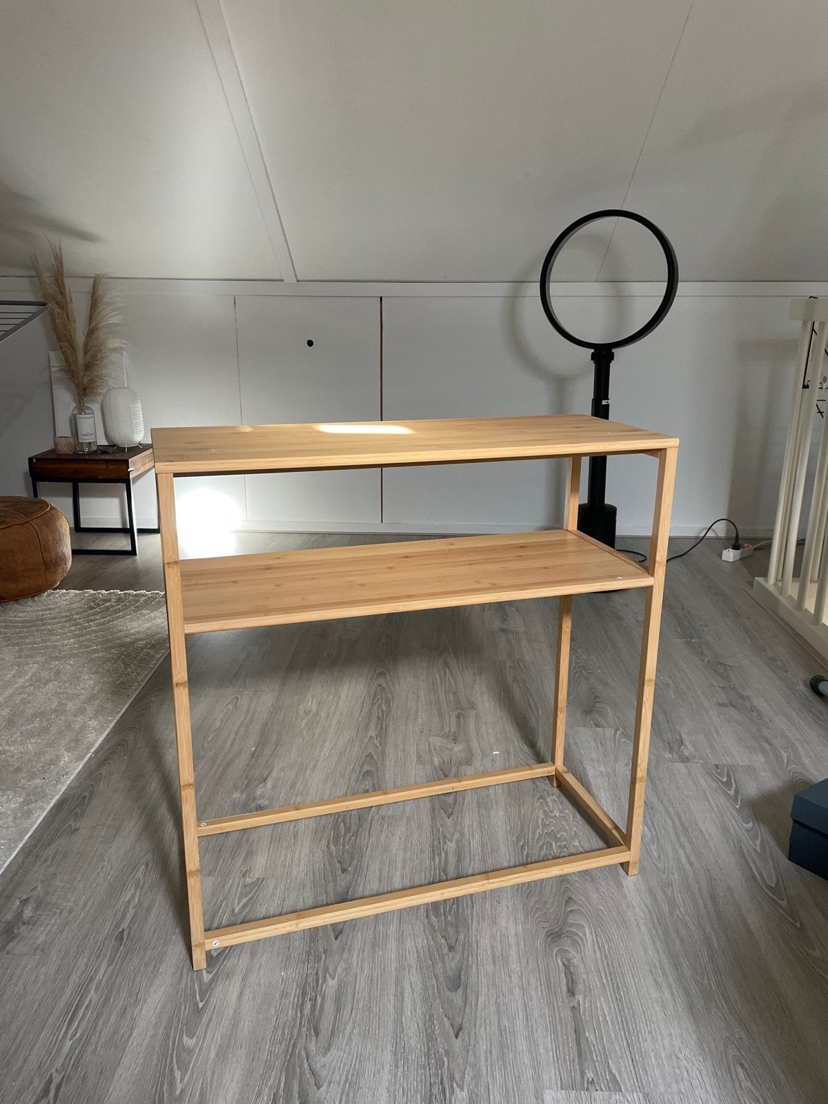 Houten kastje met twee planken, Ophalen of Verzenden, Gebruikt