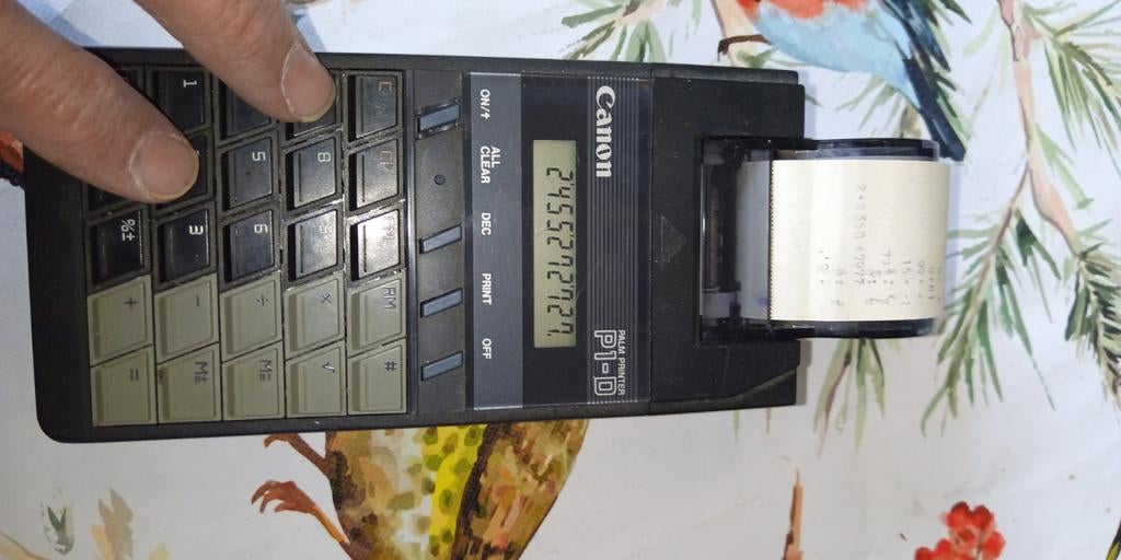 Canon P1-D Palm Printer Rekenmachine, Ophalen of Verzenden, Gebruikt