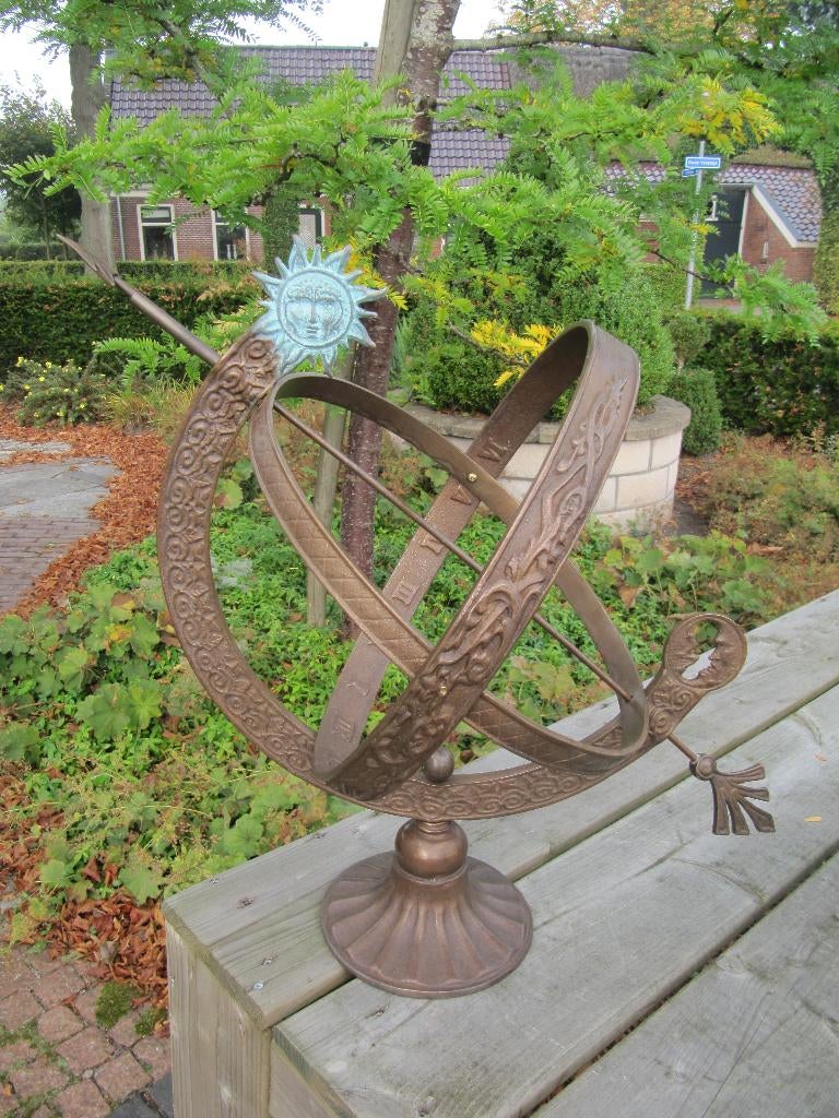 zonnewijzer / BRONZEN ZONNEWIJZER / BRONS/nieuw, Tuin en Terras, Zonnewijzers, Nieuw, Info@huisentuindecoratiemarie.nl, Huis en tuin decoratie marie