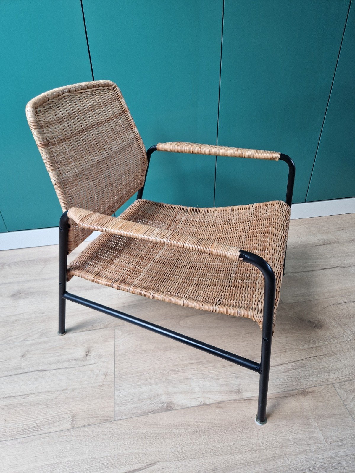 IKEA Ulriksberg rotan fauteuil, Ophalen, Modern, Scandinavisch, Minder dan 75 cm, Zo goed als nieuw