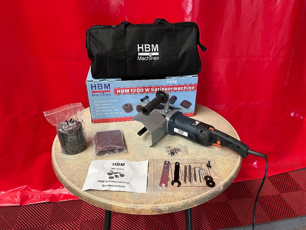 HBM Satineermachine + metal clean voor reinigen tranenplaat, Ophalen of Verzenden, Gebruikt, Overige merken, Overige Auto-onderdelen