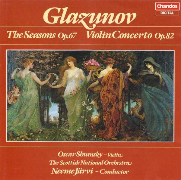 GLAZUNOV Seasons & violin concerto CD JÄRVI CHANDOS, Ophalen of Verzenden, Romantiek, Zo goed als nieuw, Orkest of Ballet