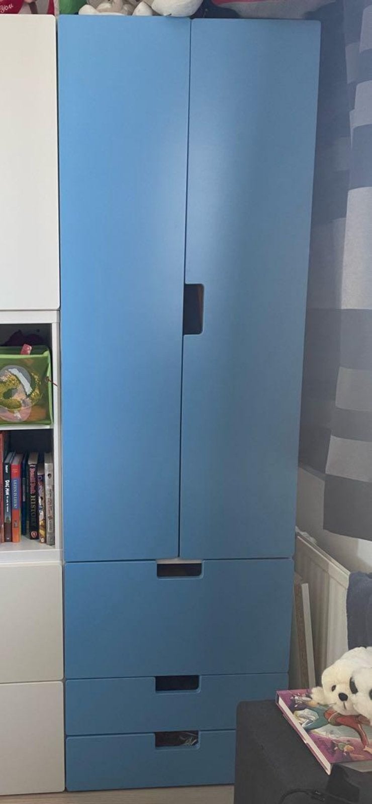 Ikea Stuva kast + opberglade BLAUW, Kinderen en Baby's, Kinderkamer | Commodes en Kasten, Ophalen, Minder dan 75 cm, 50 tot 70 cm