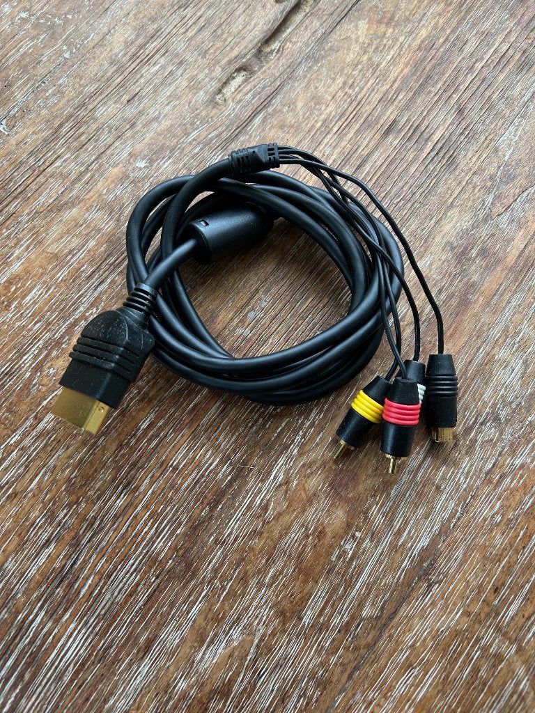 Originele Xbox AV kabel – Classic Xbox – RCA/tulp, Spelcomputers en Games, Ophalen of Verzenden, Zo goed als nieuw, Voeding of Kabel