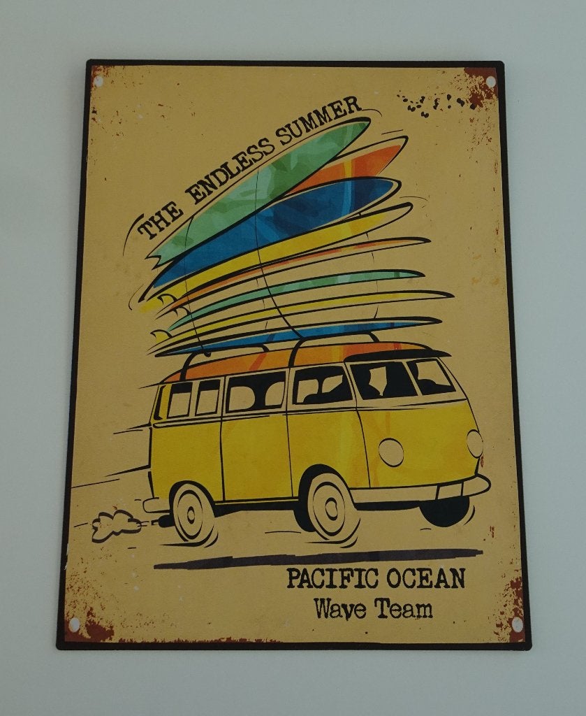 Metalen Wandbord ''The Endless Summer'', Ophalen, Zo goed als nieuw