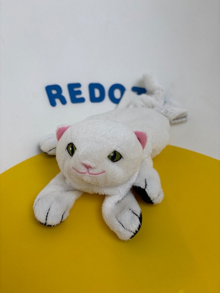 K3679 ikea handpop poes wit, Ophalen of Verzenden, Zo goed als nieuw