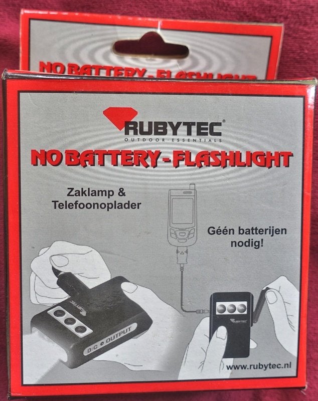 noodlamp ruby tec, Ophalen of Verzenden, Batterij