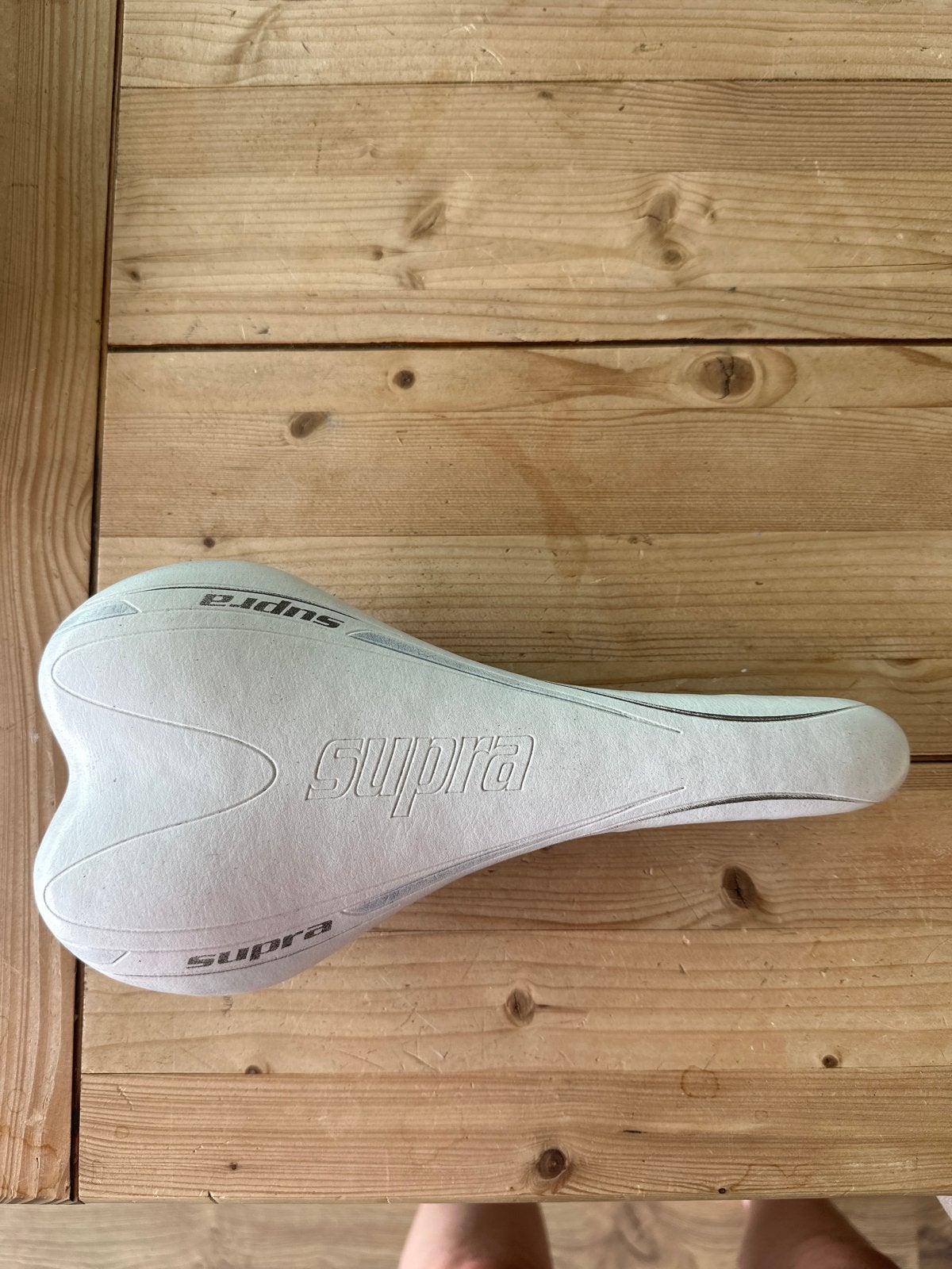 Supra Racefiets Zadel - Wit, Fietsen en Brommers, Fietsonderdelen, Gebruikt, Kunststof, Ophalen of Verzenden, Zadel