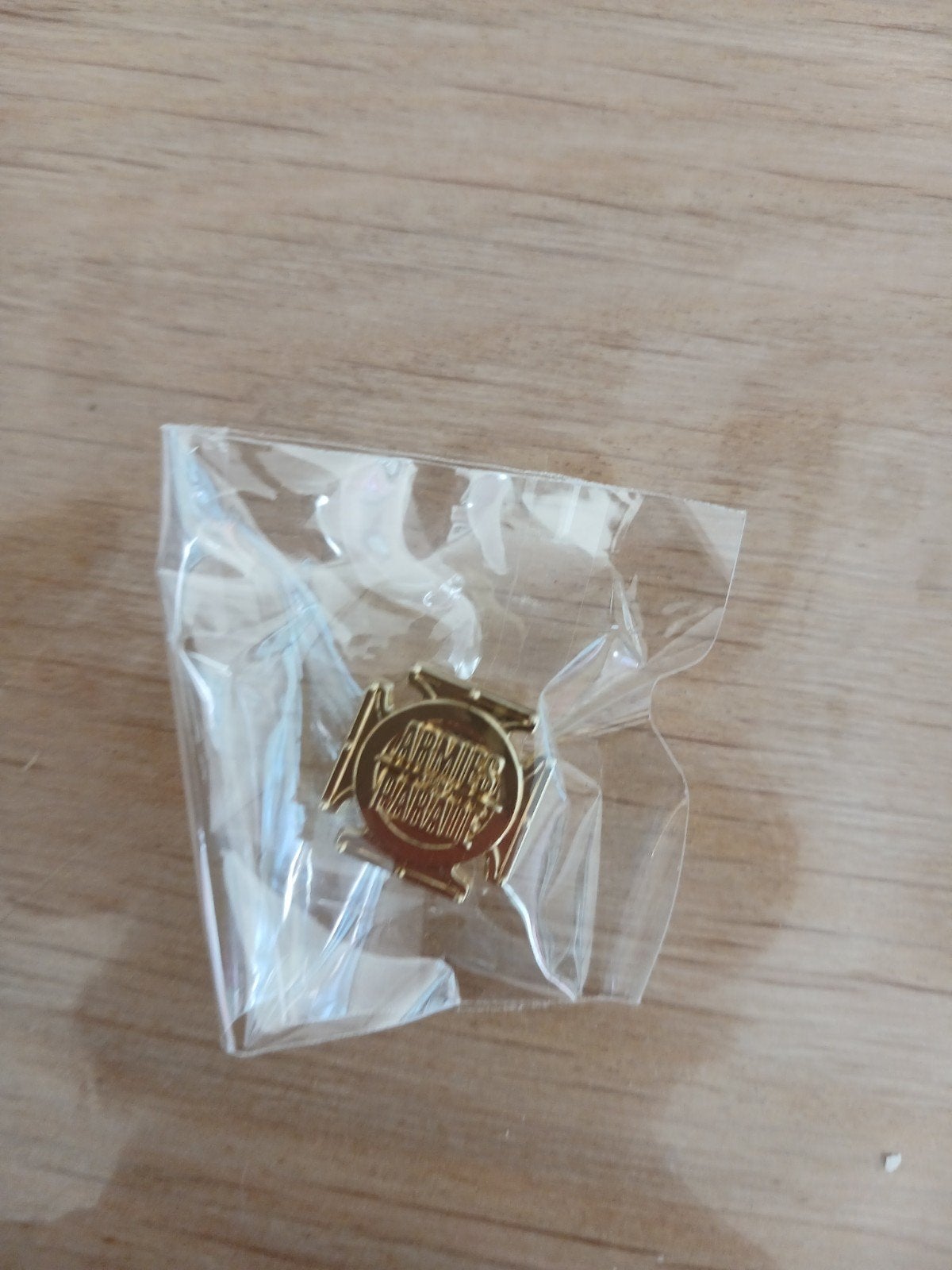 warhammer armies parade goud pin button speldje zie foto nie, Ophalen of Verzenden, Nieuw, Overige onderwerpen