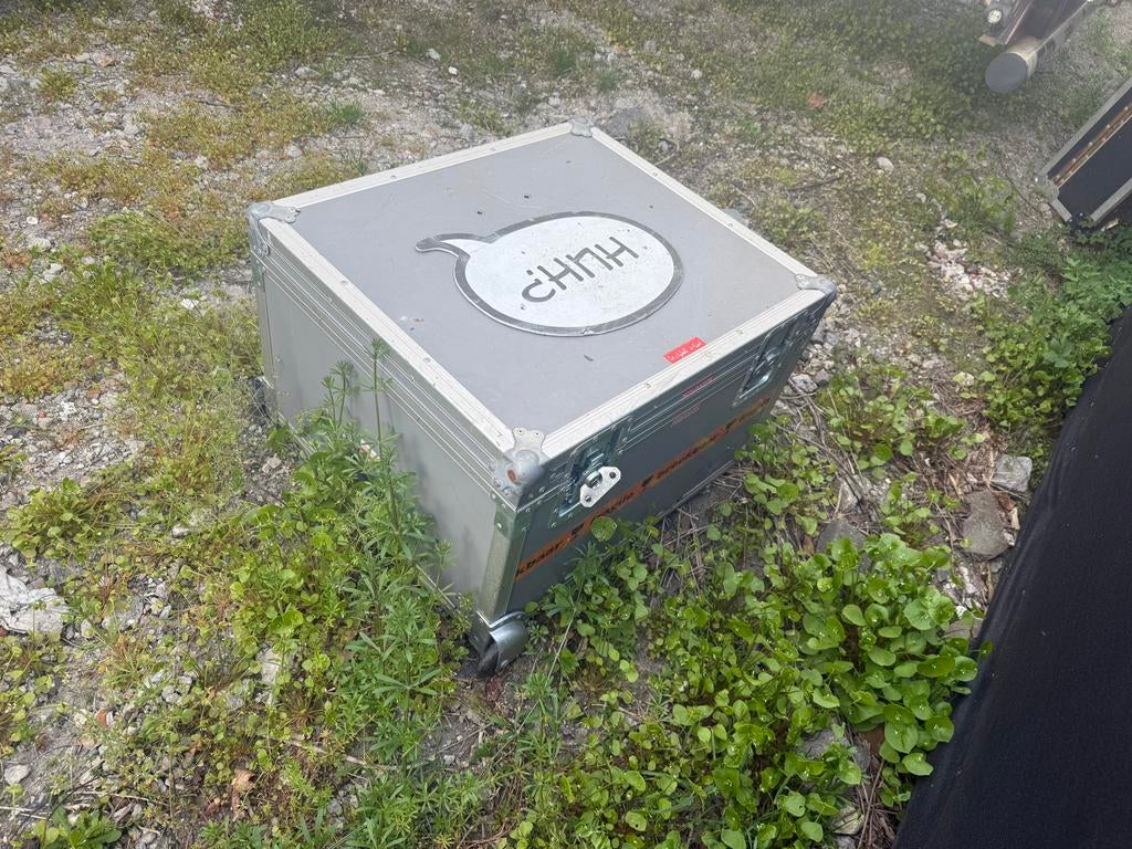 Flightcase met wielen, Ophalen, Gebruikt