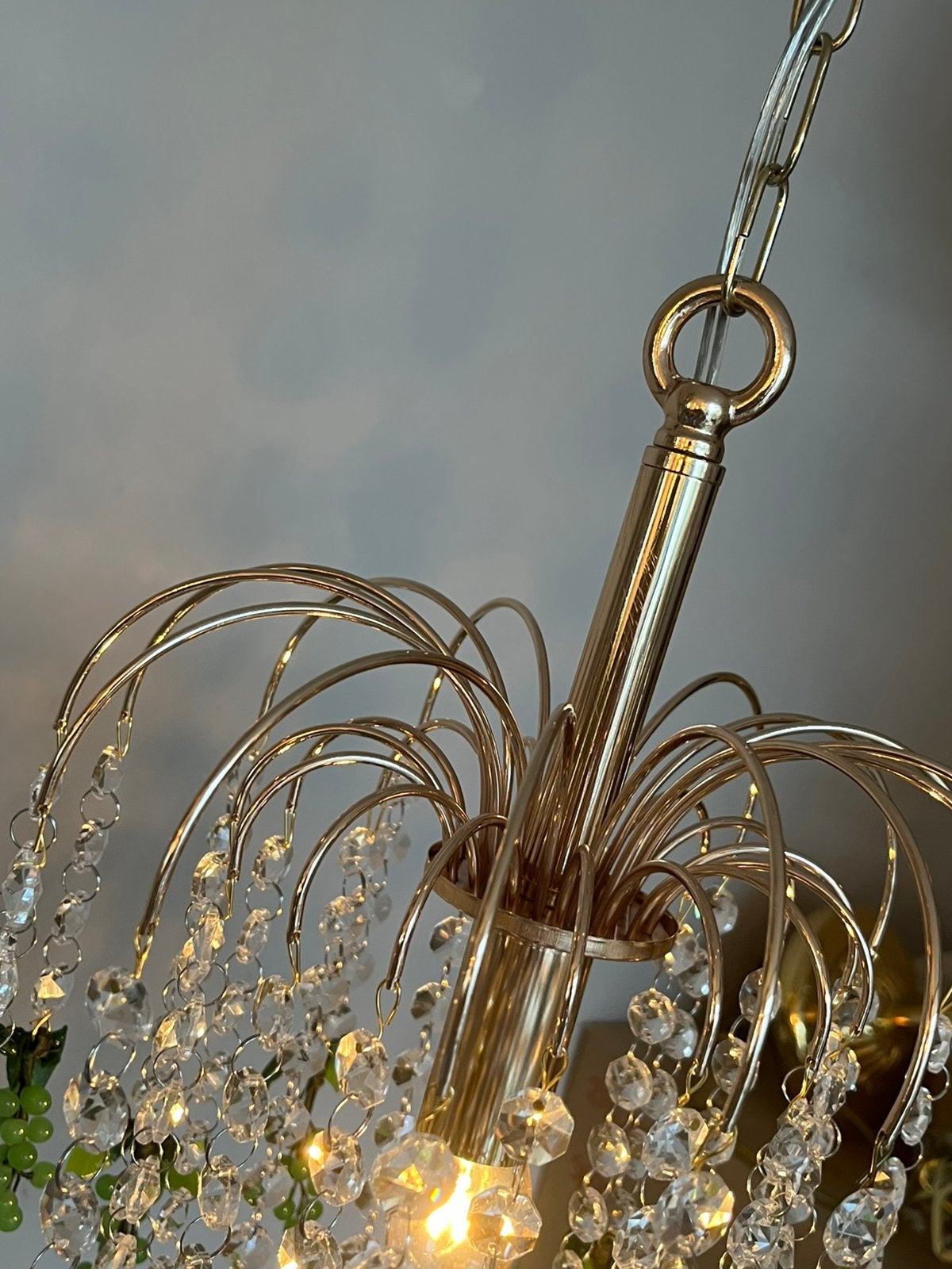 Foto 7 van 9 beschikbaar vintage groene murano druiven kroonluchters